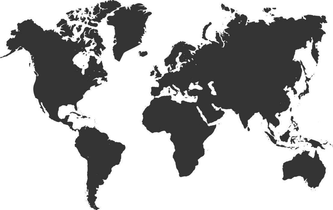 World map silhouette